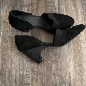 Eileen Fisher Bailey d’Orsay Black Suede Heels